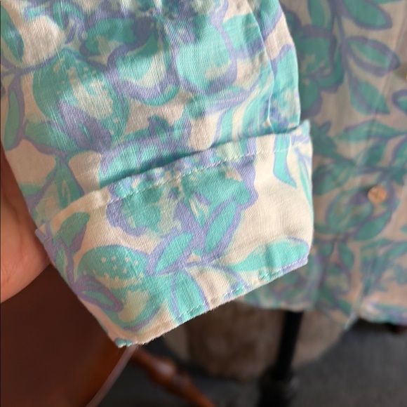 Lilly Pulitzer sea coast linen floral XXS - Picture 3 of 9